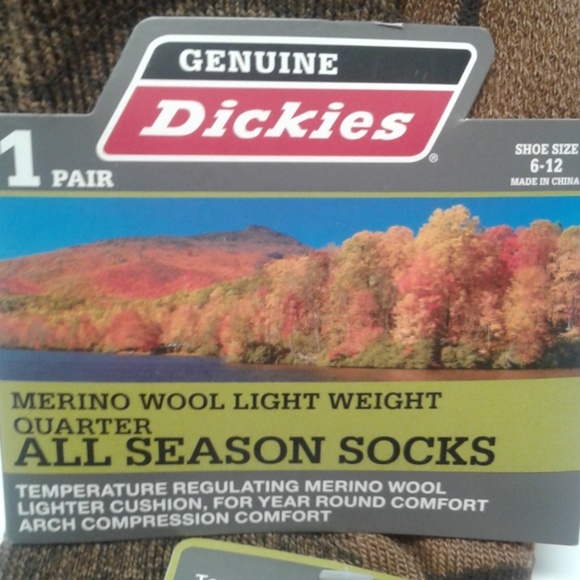 Dickies merino wool light weight quarter socks - Picture 2 of 6